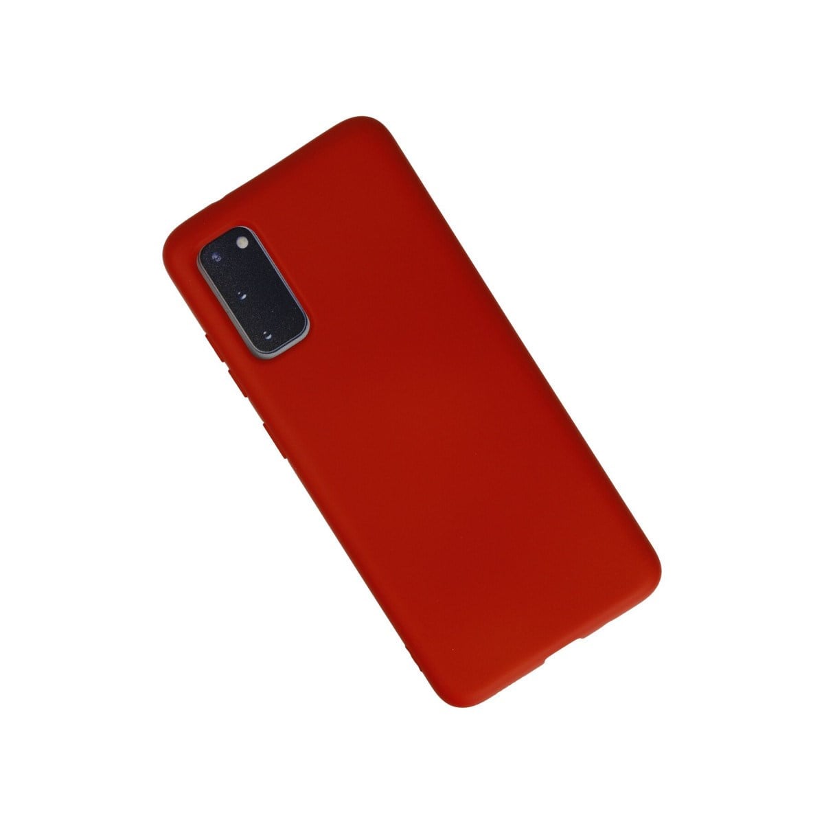 Galaxy S20 Kılıf Nano içi Kadife Silikon - Kırmızı