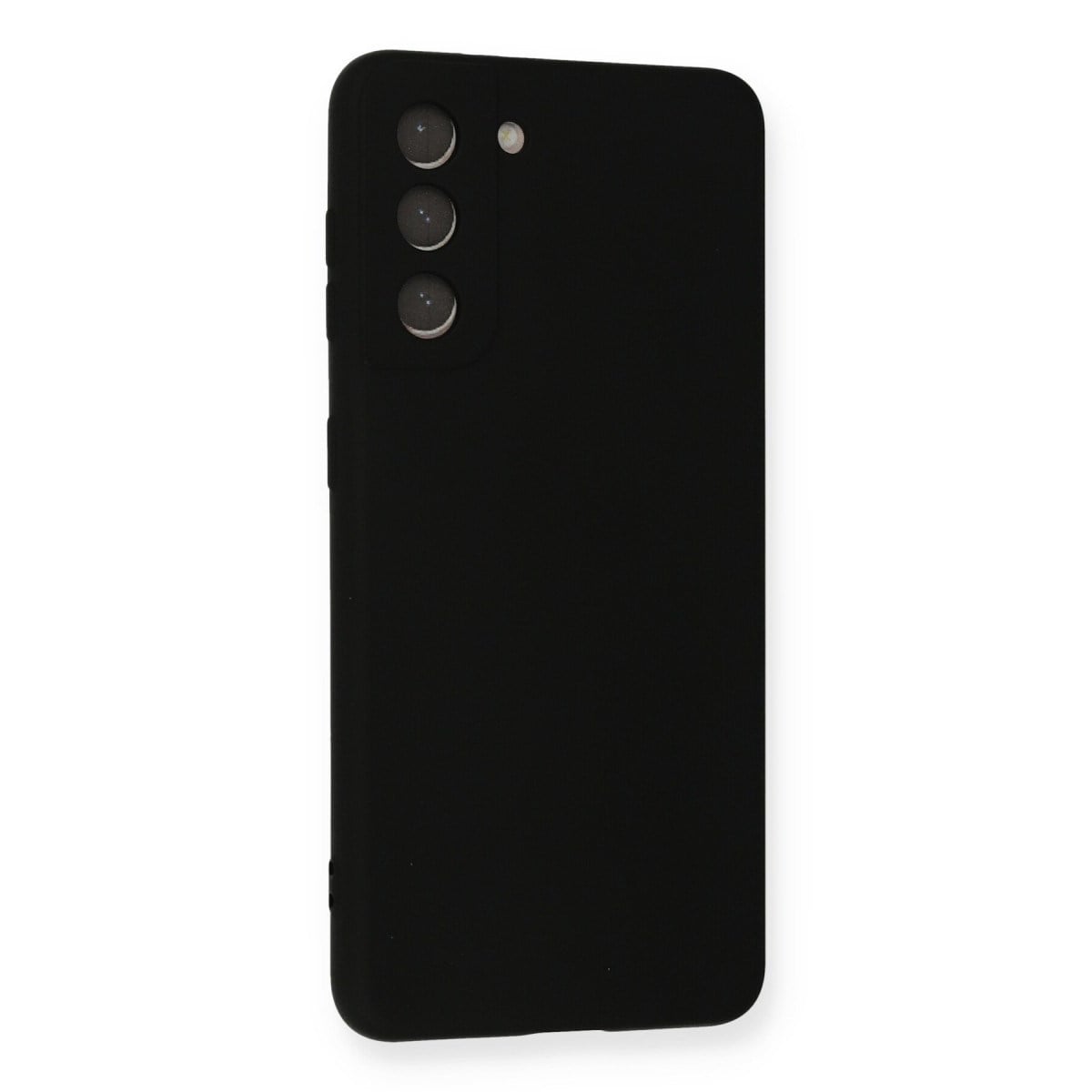 Galaxy S21 FE Kılıf Nano içi Kadife Silikon - Siyah