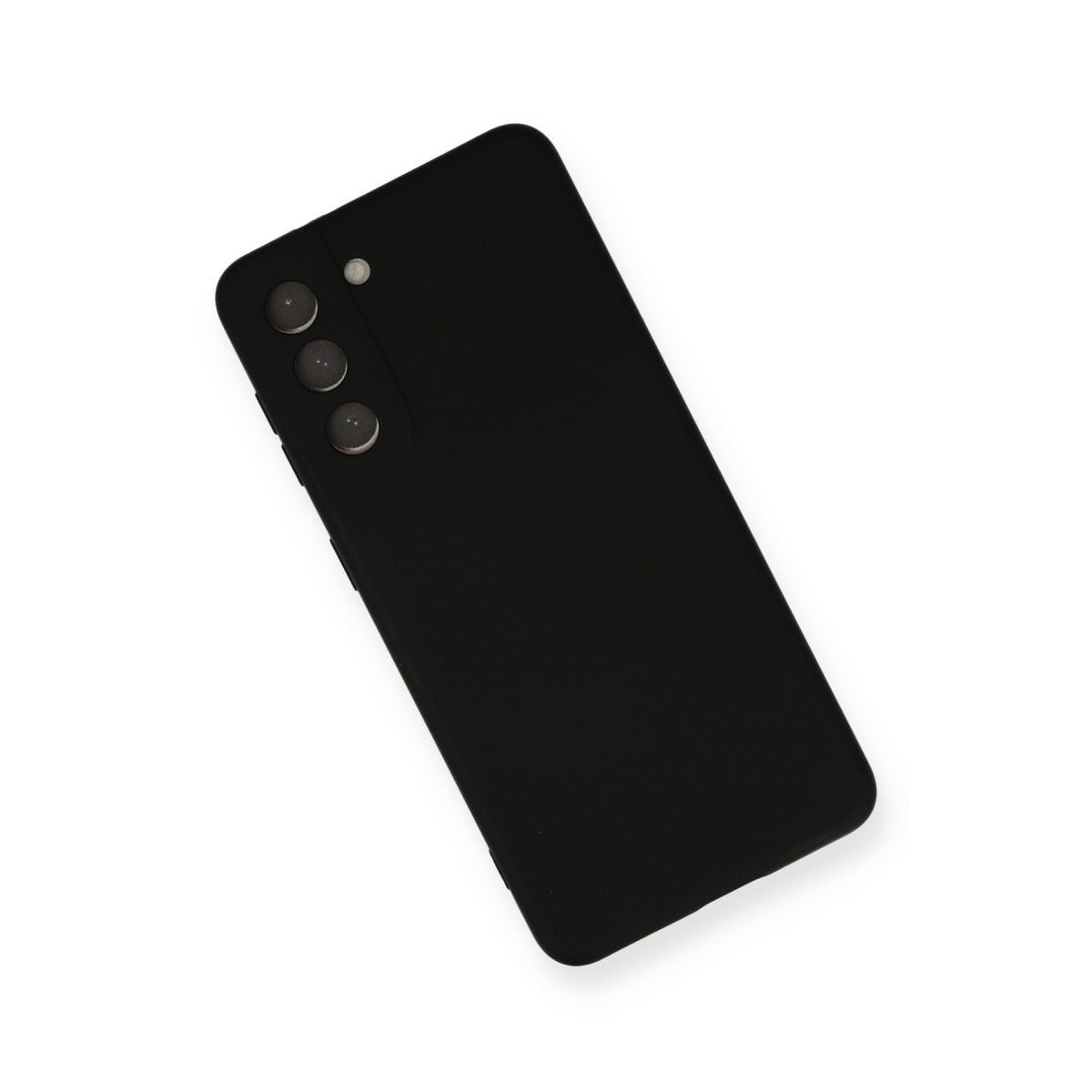 Galaxy S21 FE Kılıf Nano içi Kadife Silikon - Siyah