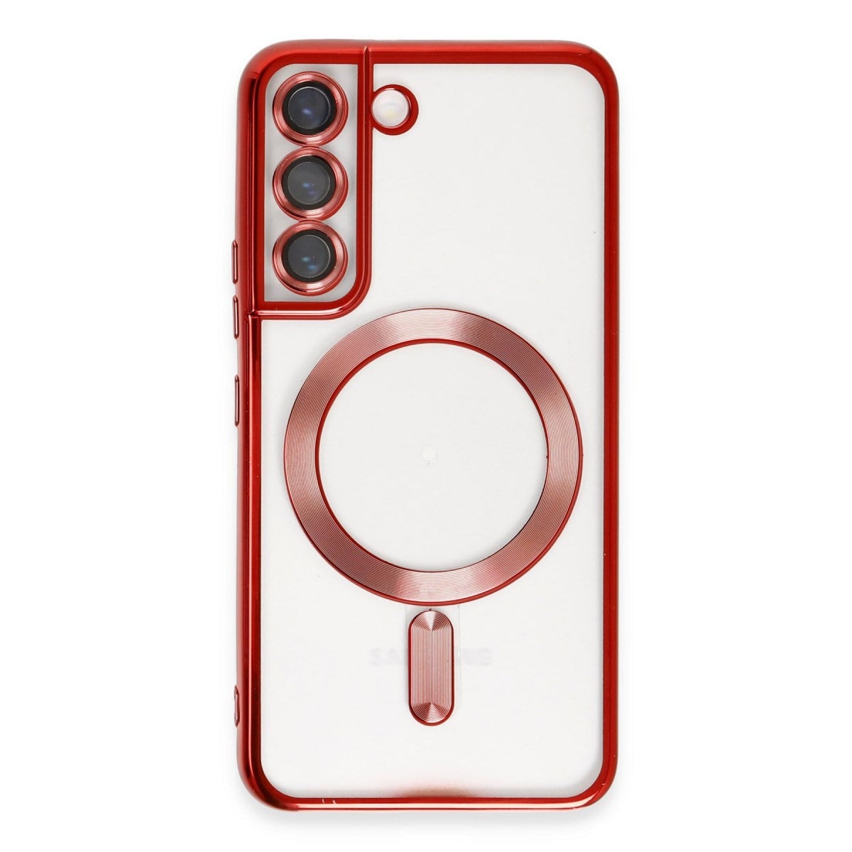 Galaxy S22 Kılıf Kross Magneticsafe Kapak - Kırmızı