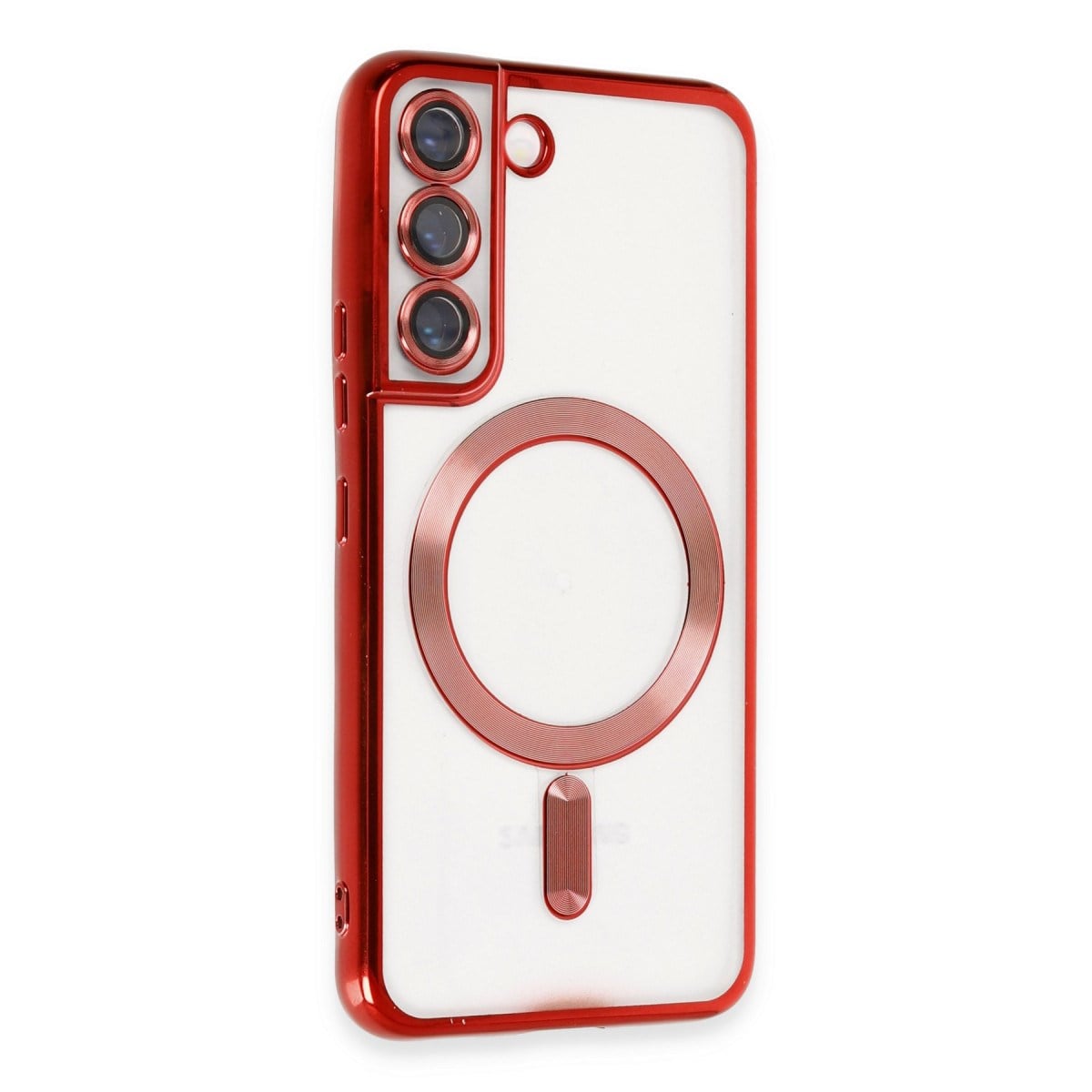Galaxy S22 Kılıf Kross Magneticsafe Kapak - Kırmızı