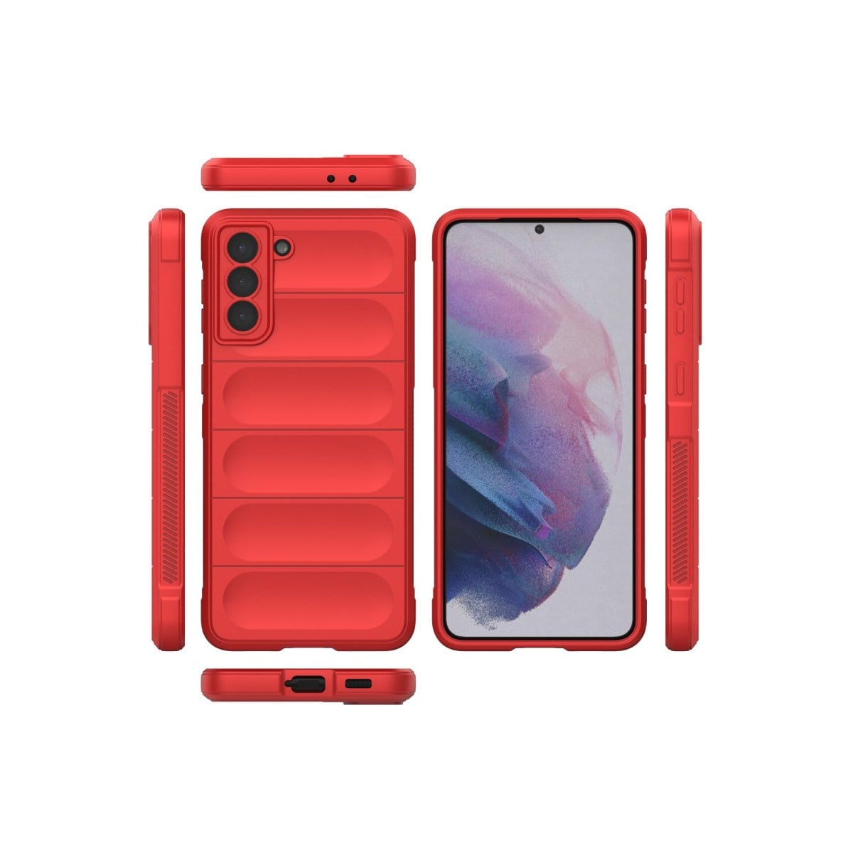 Galaxy S22 Plus Kılıf Optimum Silikon - Kırmızı
