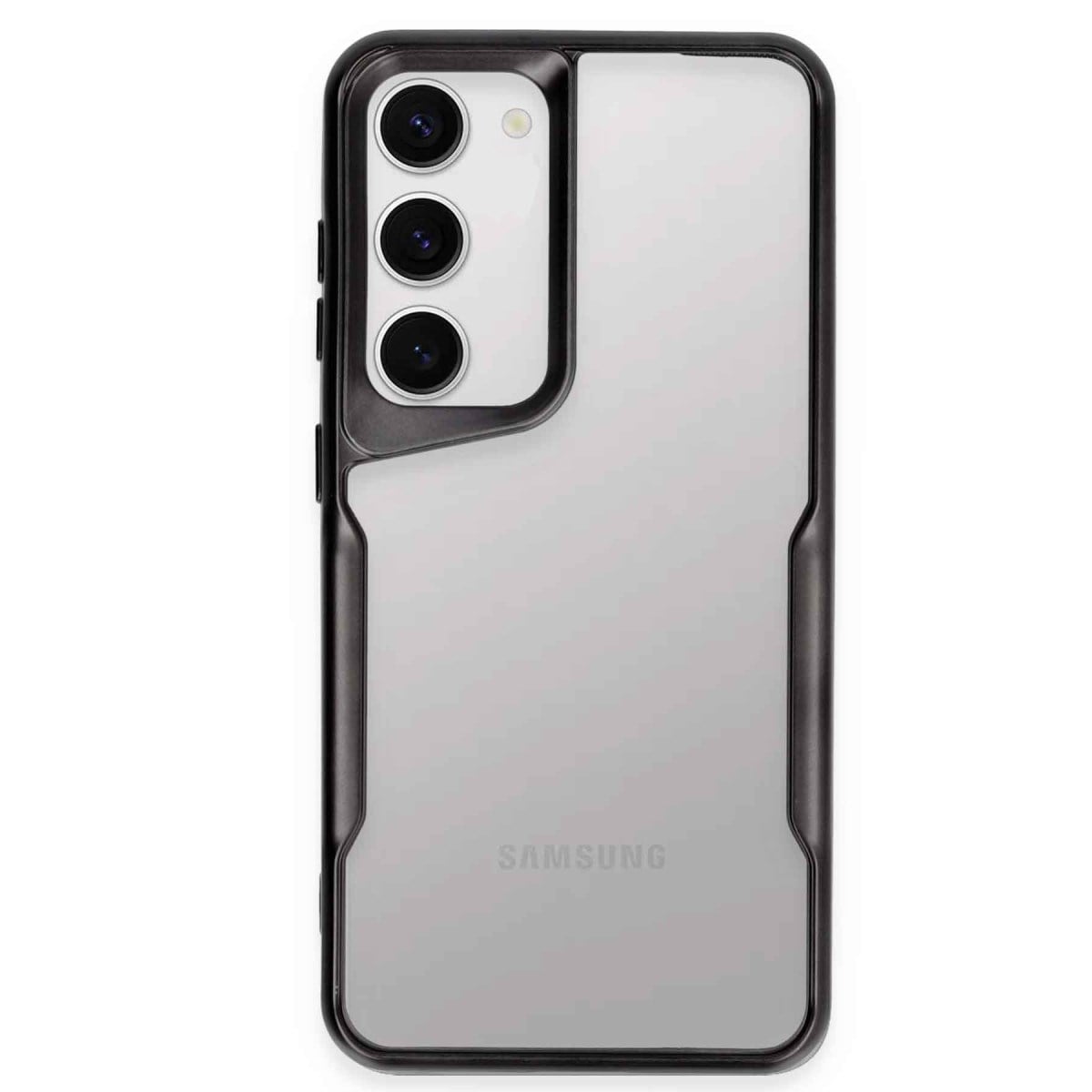 Galaxy S23 Kılıf Boyi Silikon Kapak - Siyah