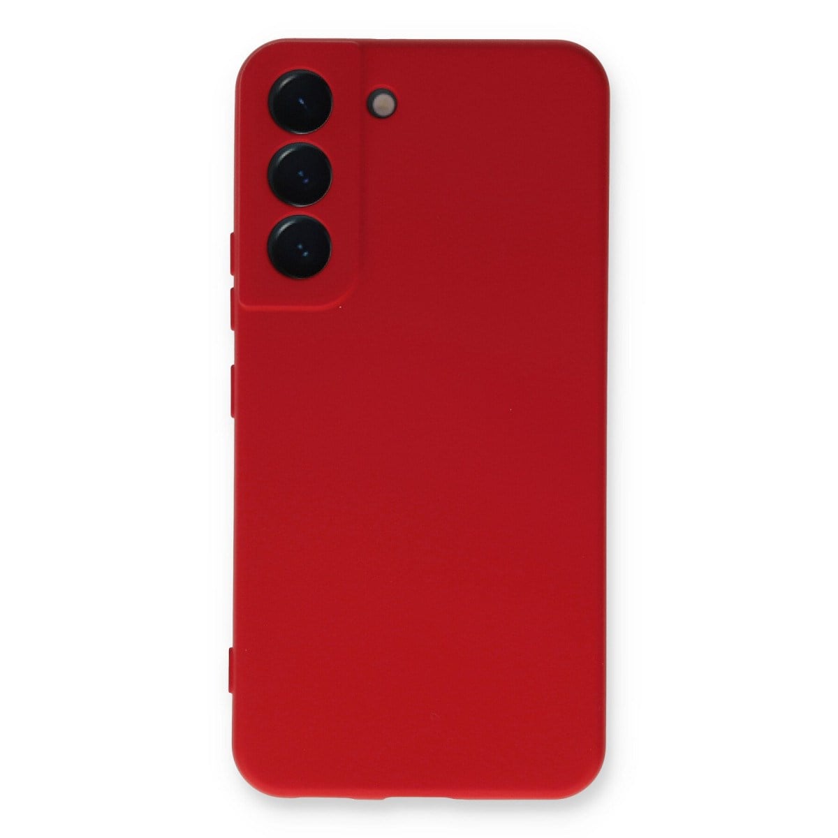 Galaxy S23 Kılıf Nano içi Kadife Silikon - Kırmızı