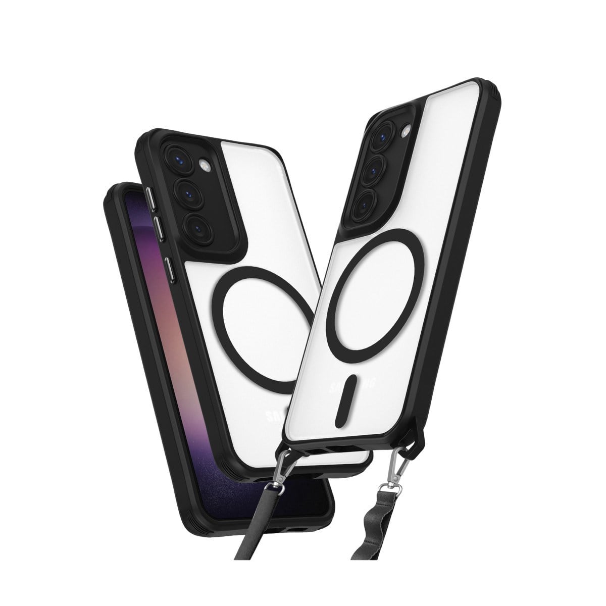 Galaxy S23 Plus Kılıf Enka Magsafe Silikon Kılıf - Siyah