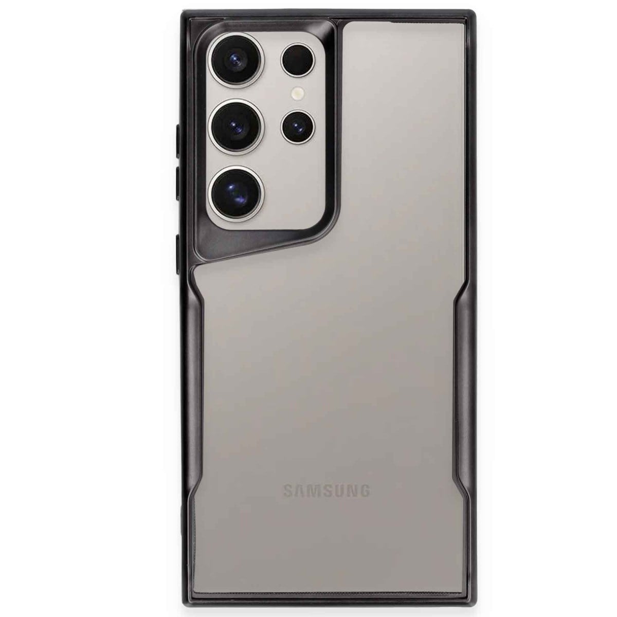 Galaxy S23 Ultra Kılıf Boyi Silikon Kapak - Siyah