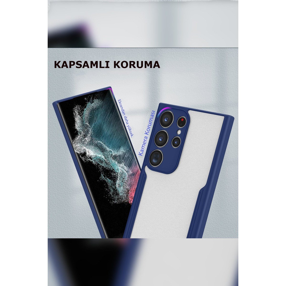 Galaxy S23 Ultra Kılıf Platin Silikon - Kırmızı