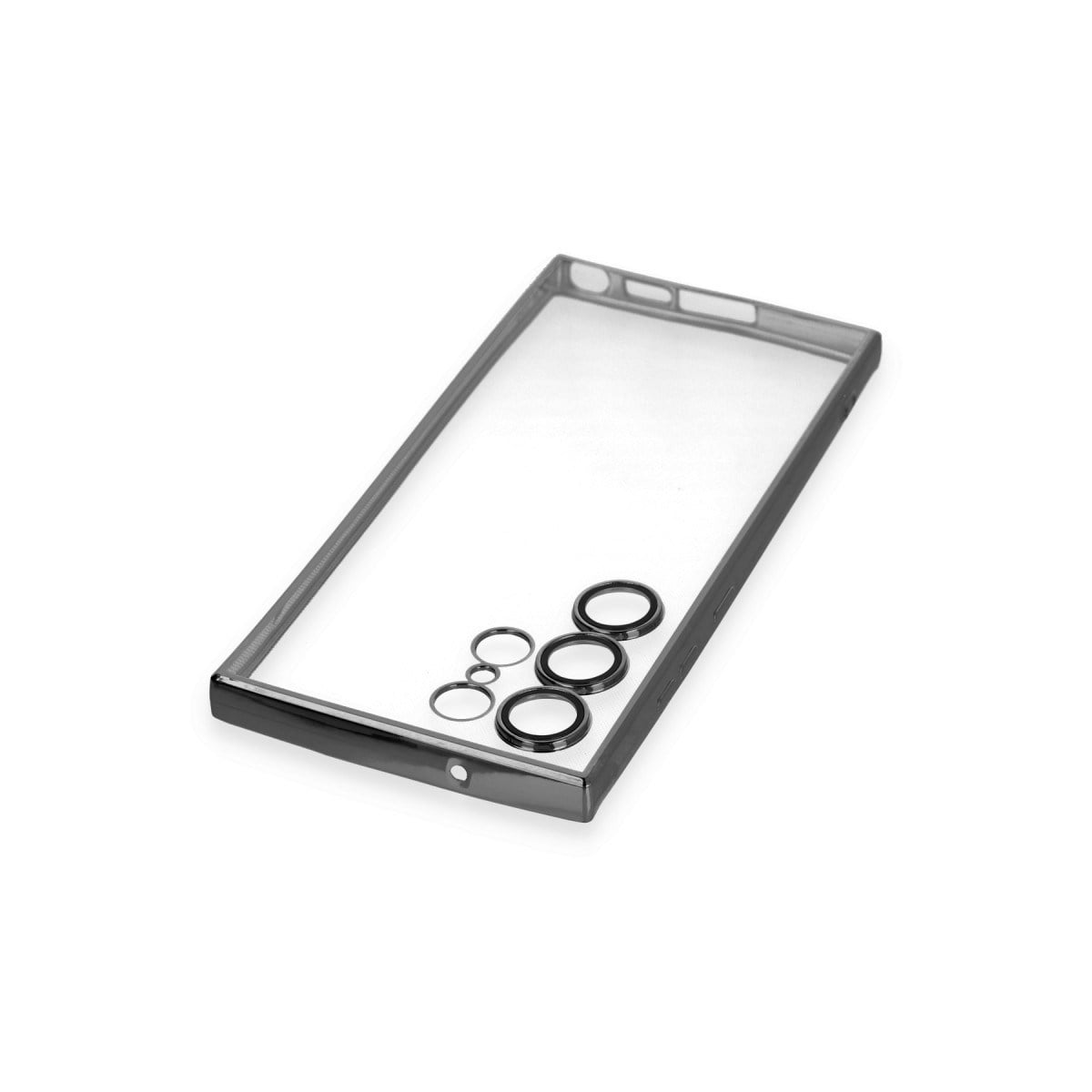 Galaxy S23 Ultra Kılıf Razer Lensli Silikon - Siyah