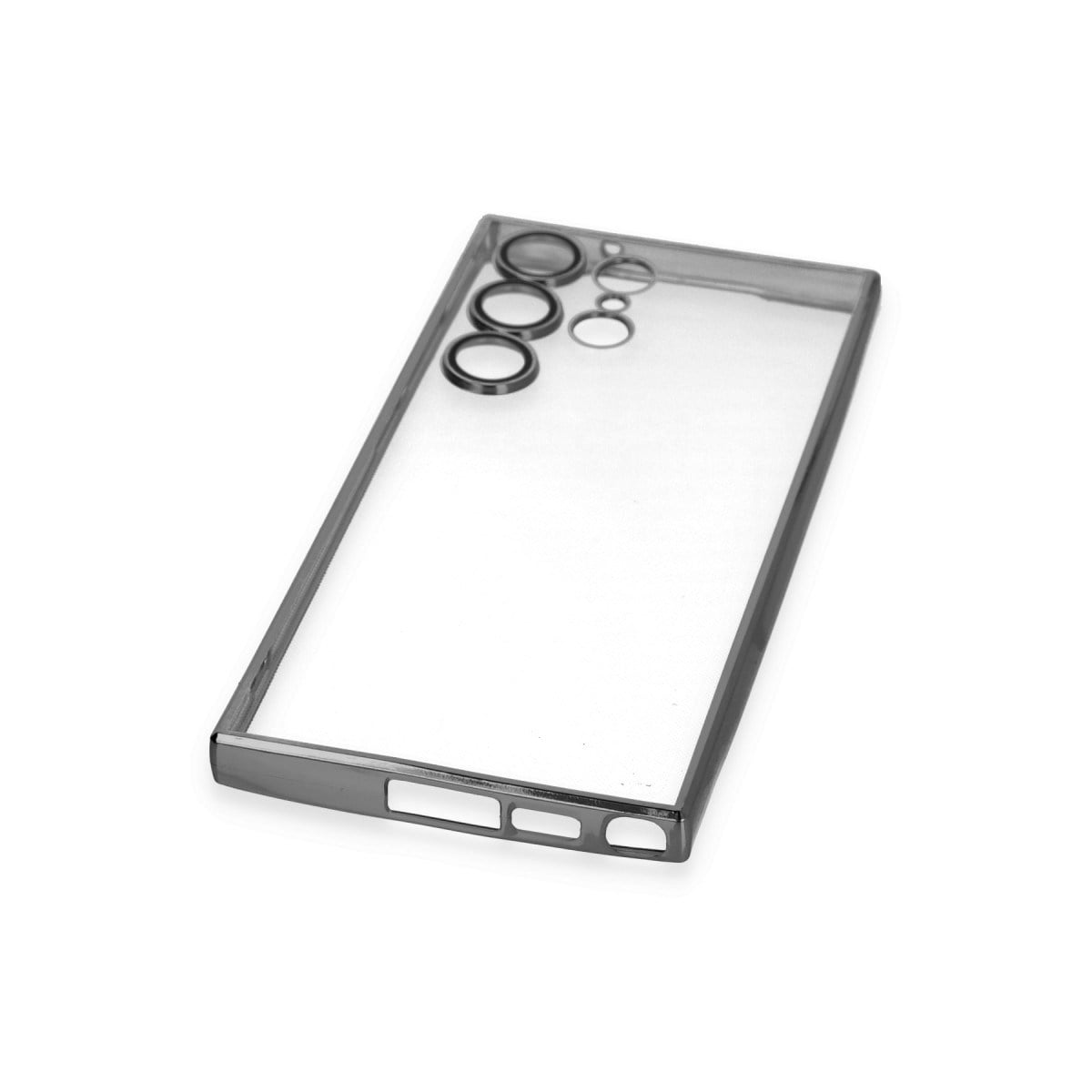 Galaxy S23 Ultra Kılıf Razer Lensli Silikon - Siyah