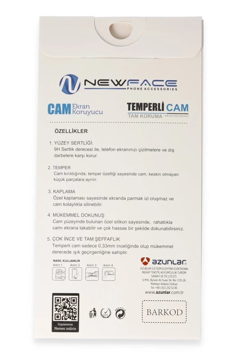 Galaxy S24 FE 3D Antistatik Cam Ekran Koruyucu