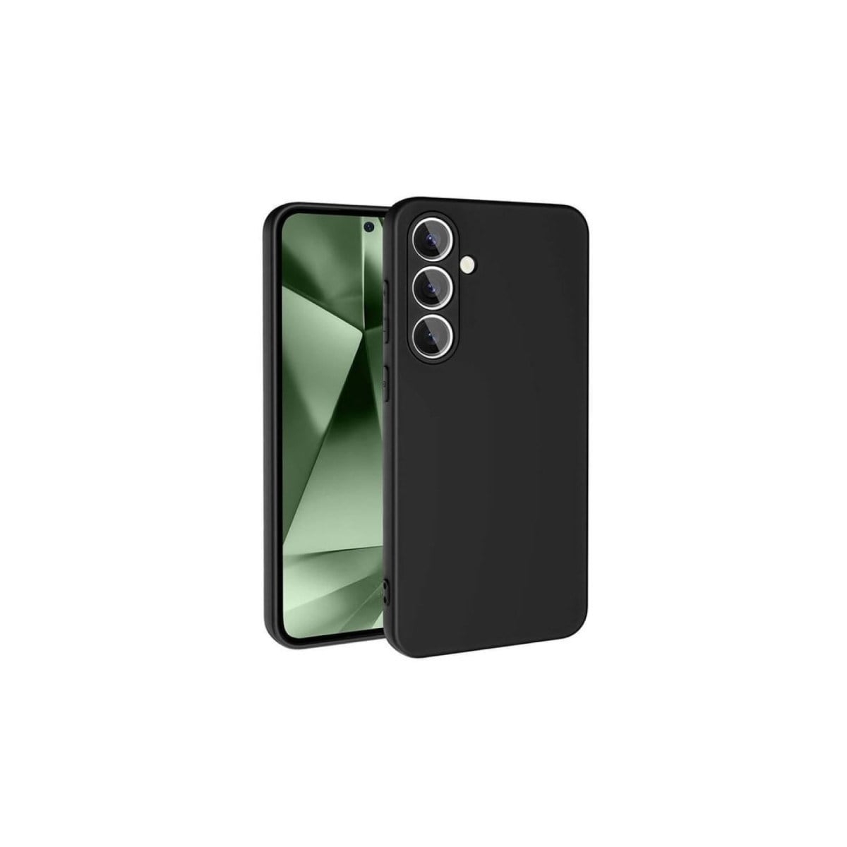 Galaxy S24 FE Kılıf Nano içi Kadife Silikon - Siyah