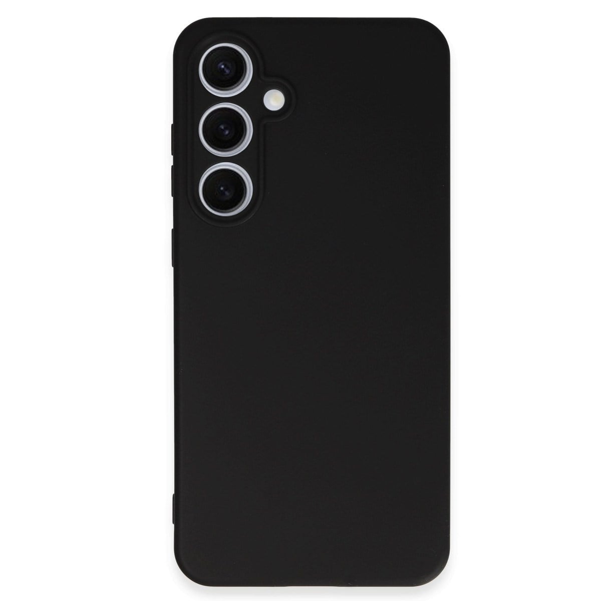 Galaxy S24 FE Kılıf Nano içi Kadife Silikon - Siyah