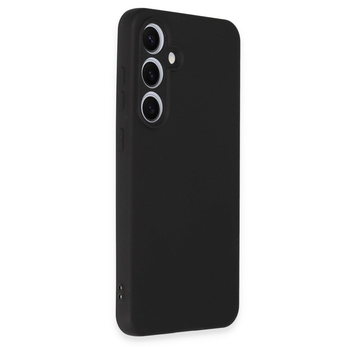 Galaxy S24 FE Kılıf Nano içi Kadife Silikon - Siyah