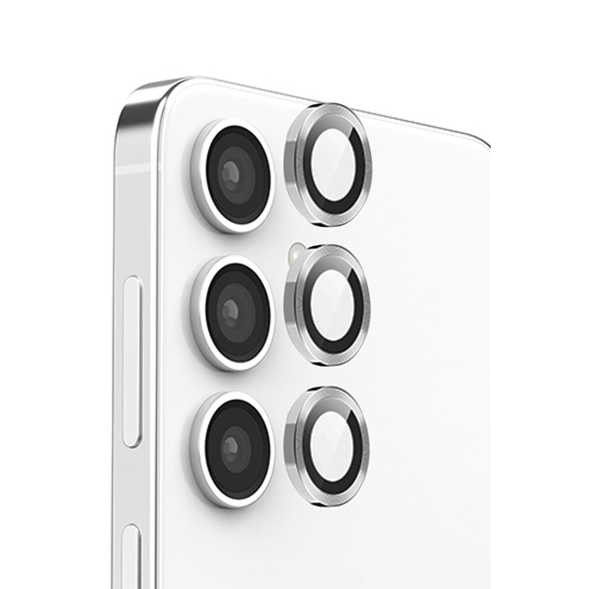 Galaxy S24 FE Raze Metal Kamera Lens - Gri