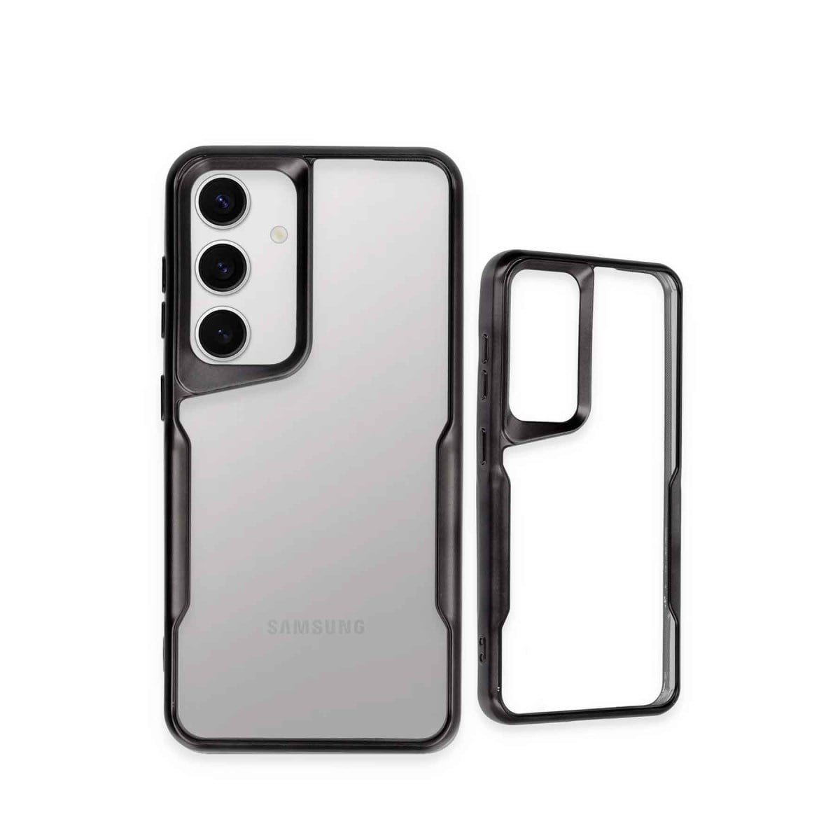 Galaxy S24 Kılıf Boyi Silikon Kapak - Siyah