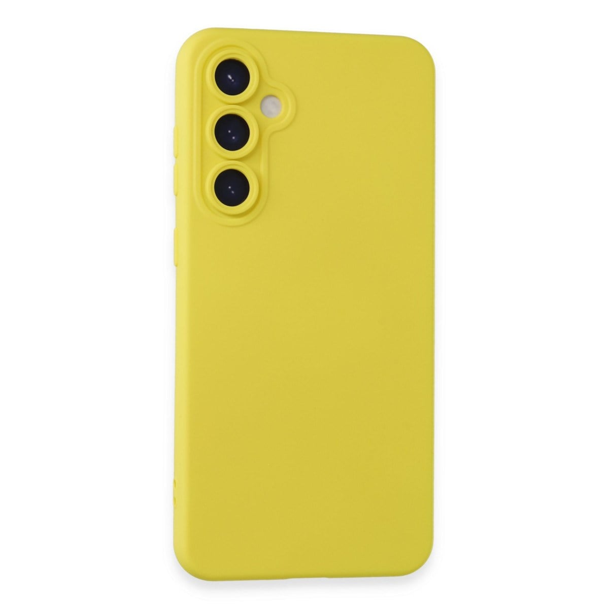 Galaxy S24 Kılıf Nano içi Kadife Silikon - Sarı
