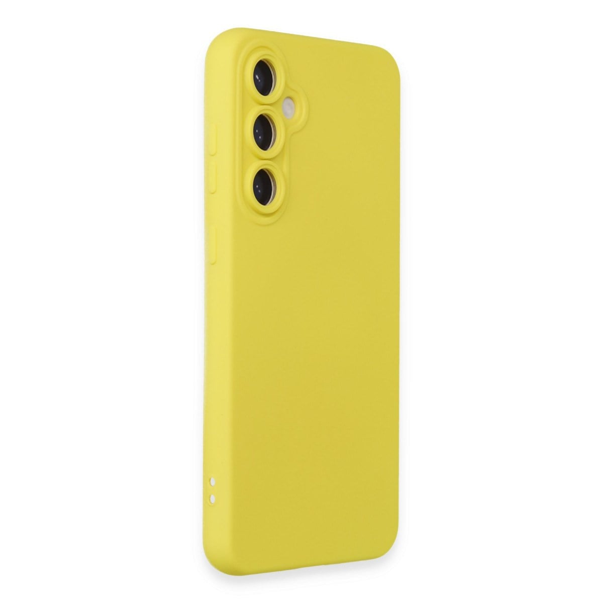 Galaxy S24 Kılıf Nano içi Kadife Silikon - Sarı