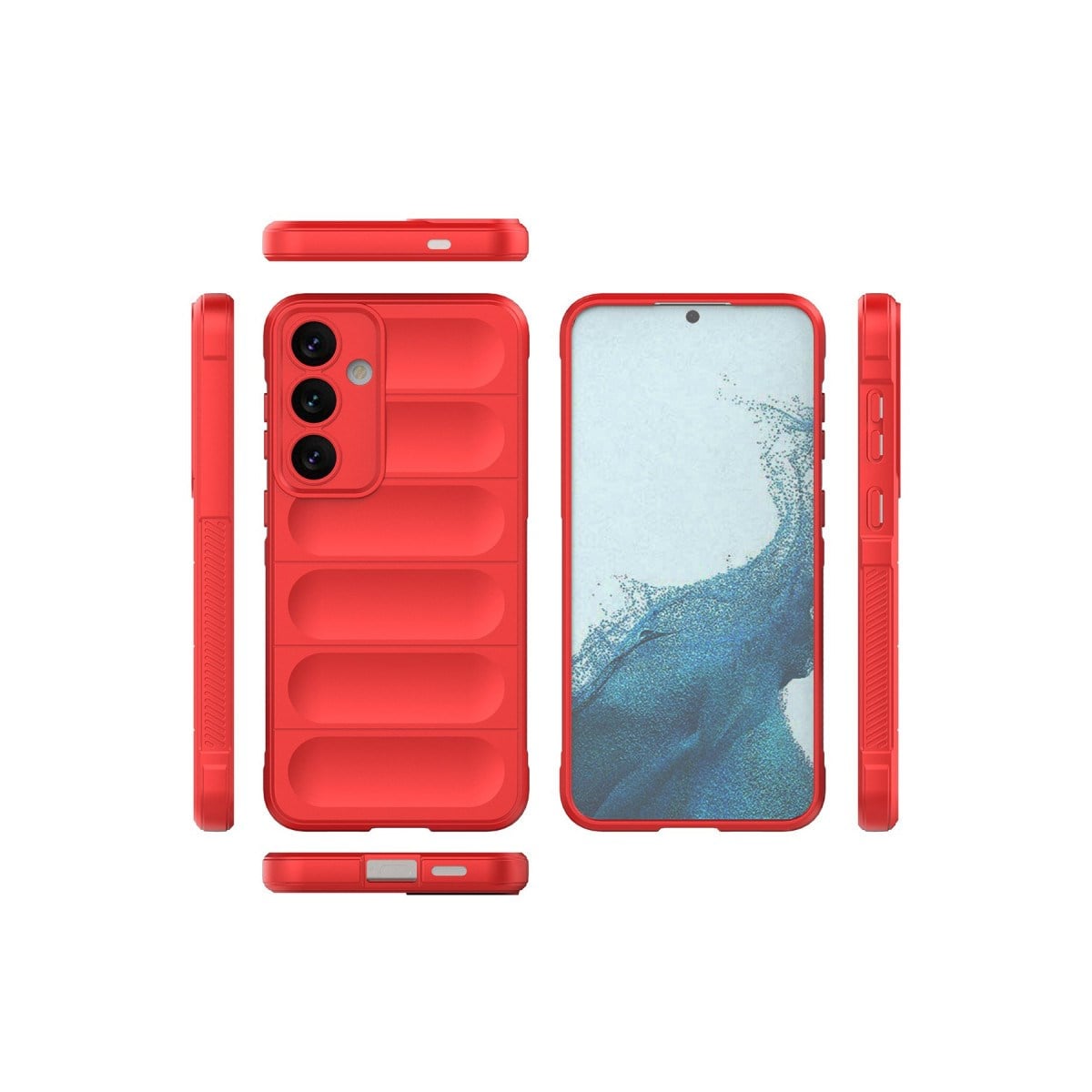 Galaxy S24 Kılıf Optimum Silikon - Kırmızı
