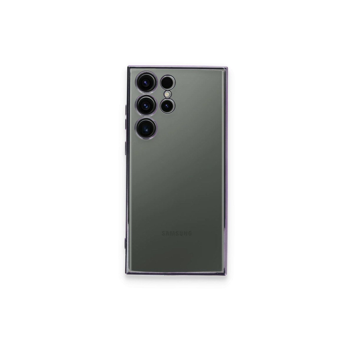 Galaxy S24 Ultra Kılıf Razer Lensli Silikon - Siyah