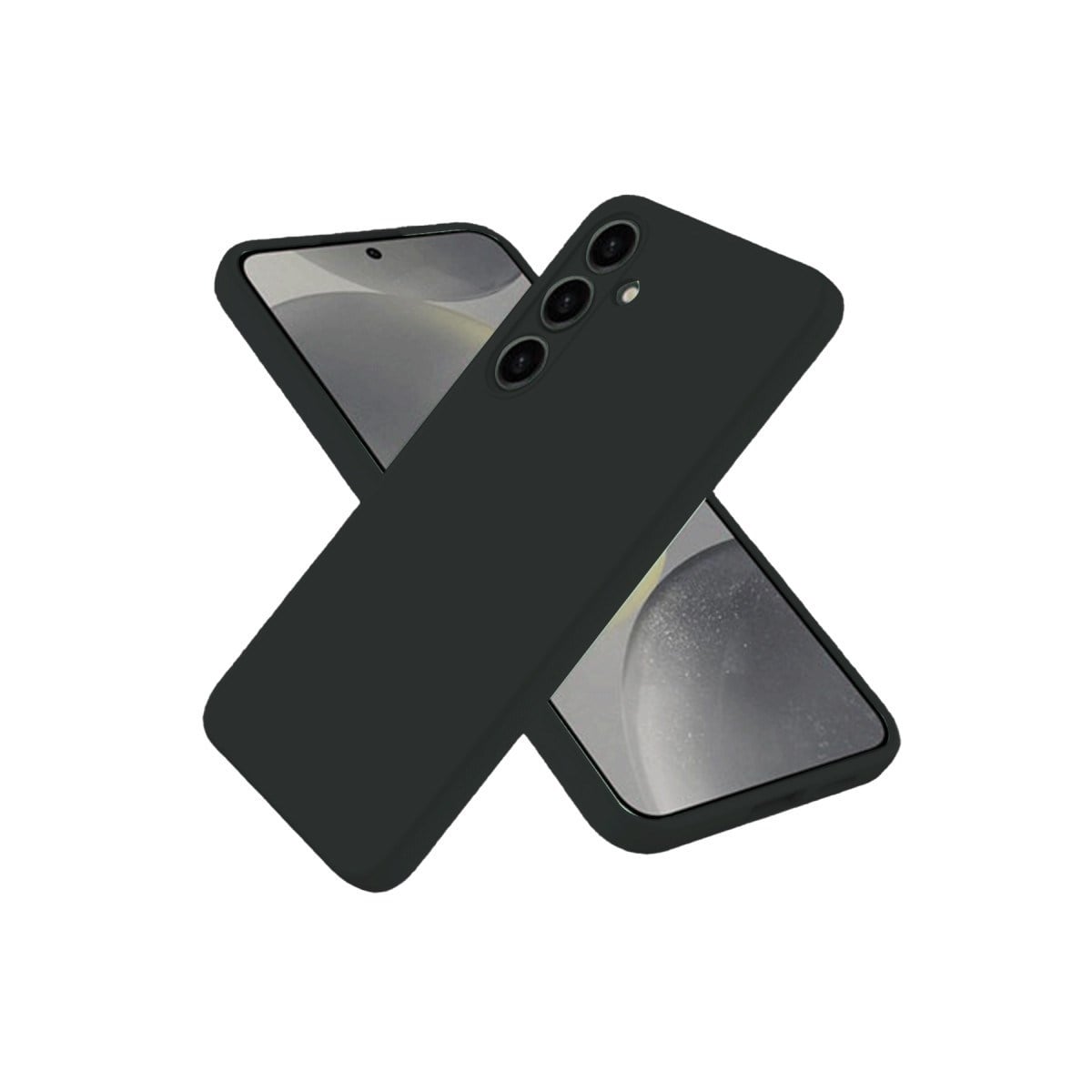 Galaxy S25 Kılıf Nano içi Kadife Silikon - Siyah