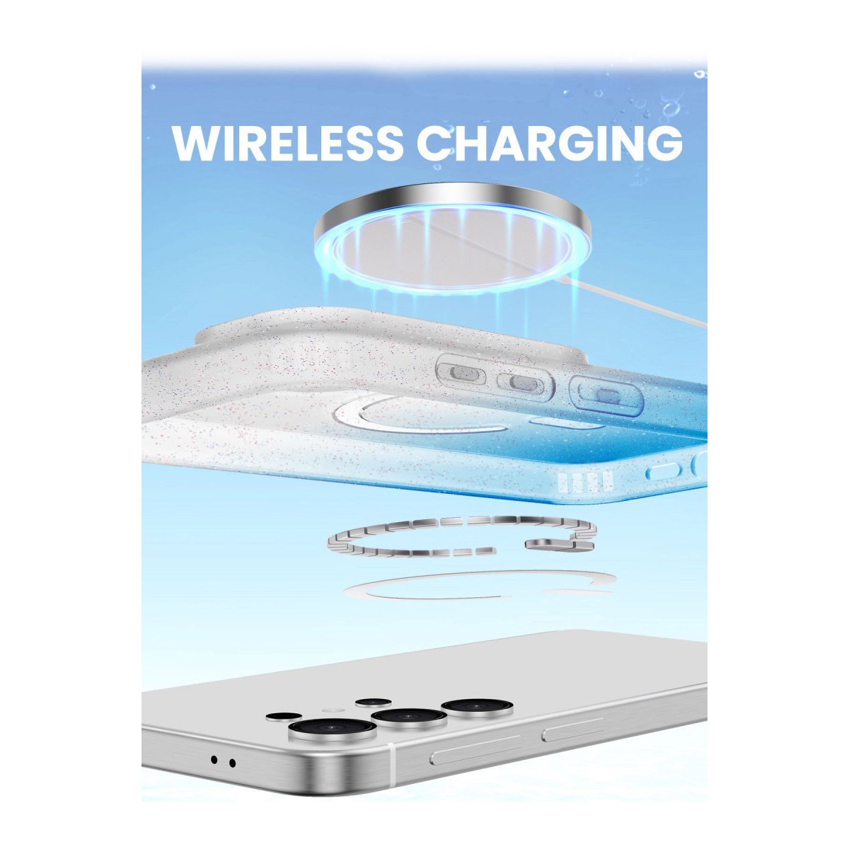 Galaxy S25 Plus Pummel Shiny Magsafe Kapak - Siyah