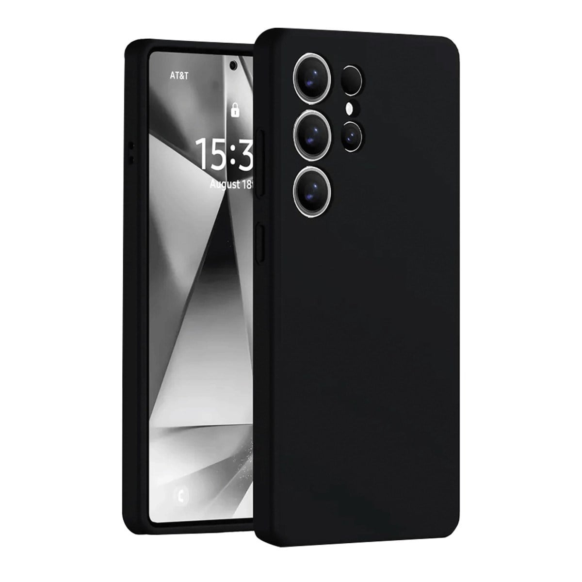 Galaxy S25 Ultra Kılıf Nano içi Kadife Silikon - Siyah