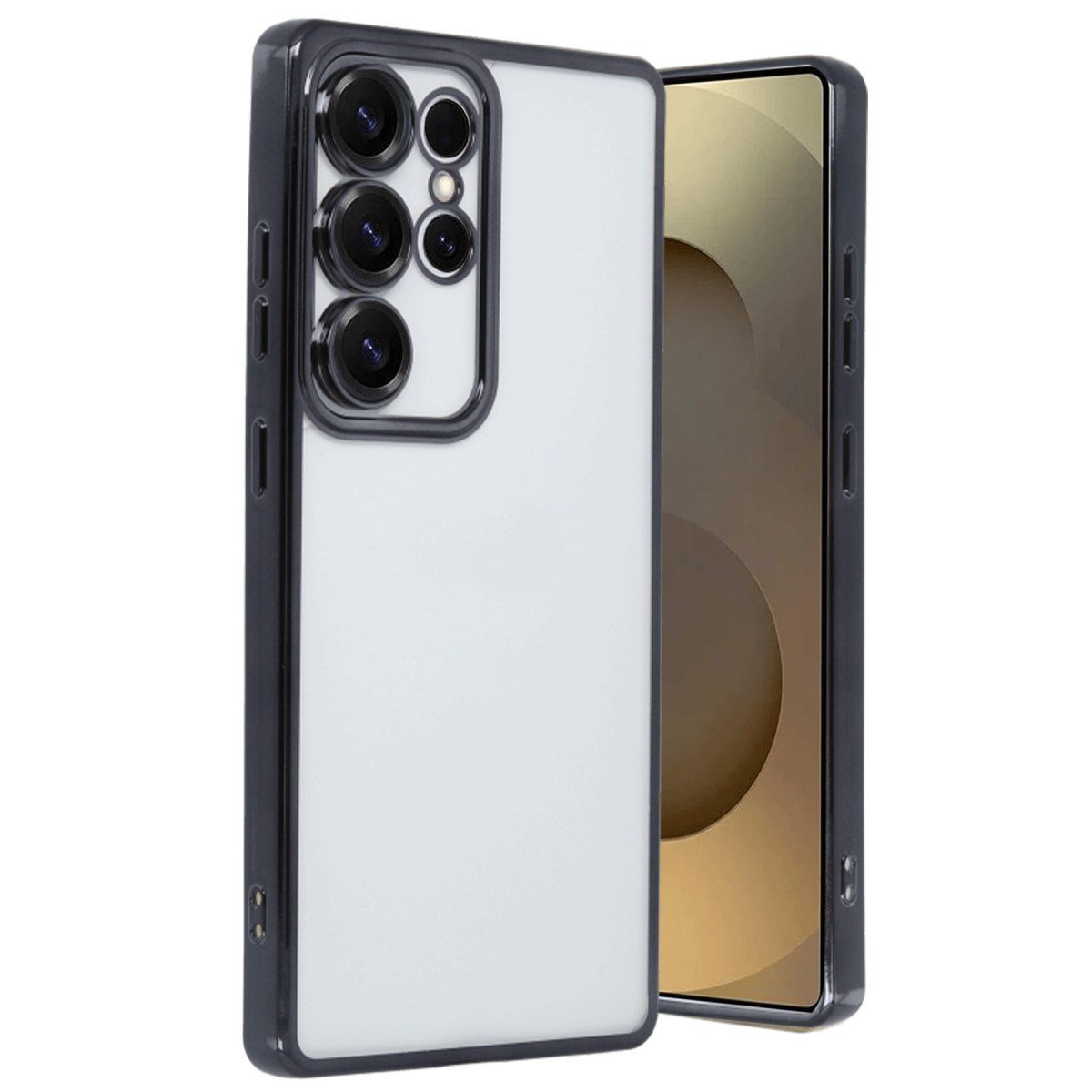 Galaxy S25 Ultra Kılıf Razer Lensli Silikon - Siyah