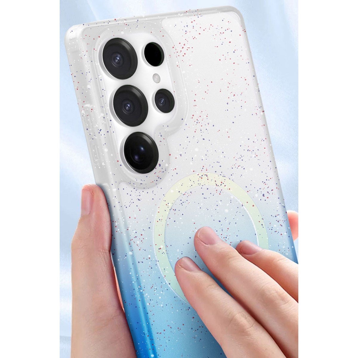 Galaxy S25 Ultra Pummel Shiny Magsafe Kapak - Siyah