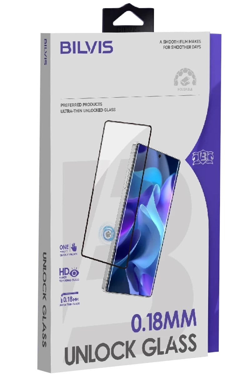 Galaxy S26 Bilvis 0.18mm Unlock Glass Cam Ekran Koruyucu - Siyah