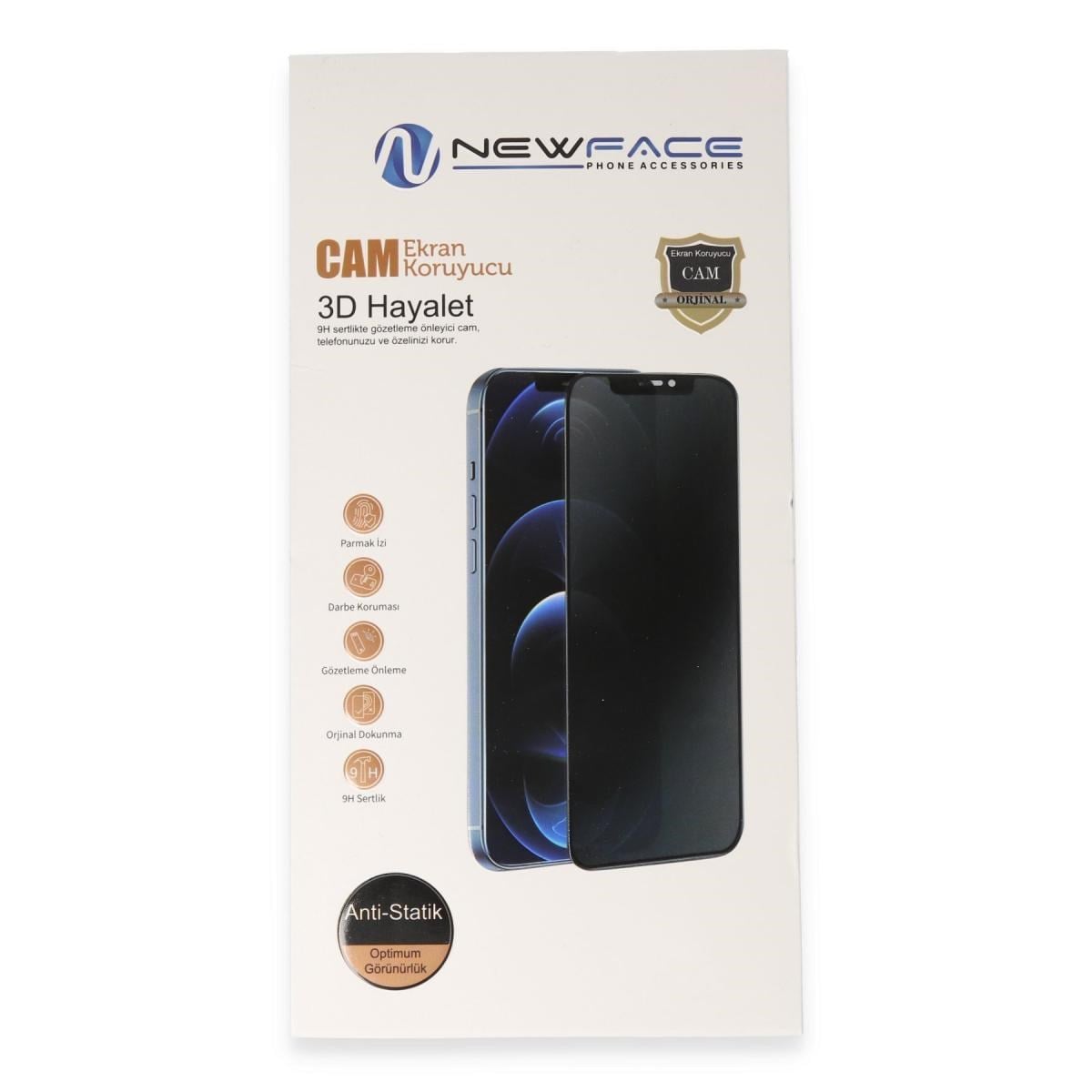 Galaxy S26 Ultra 3D Antistatik Hayalet Cam Ekran Koruyucu - Siyah