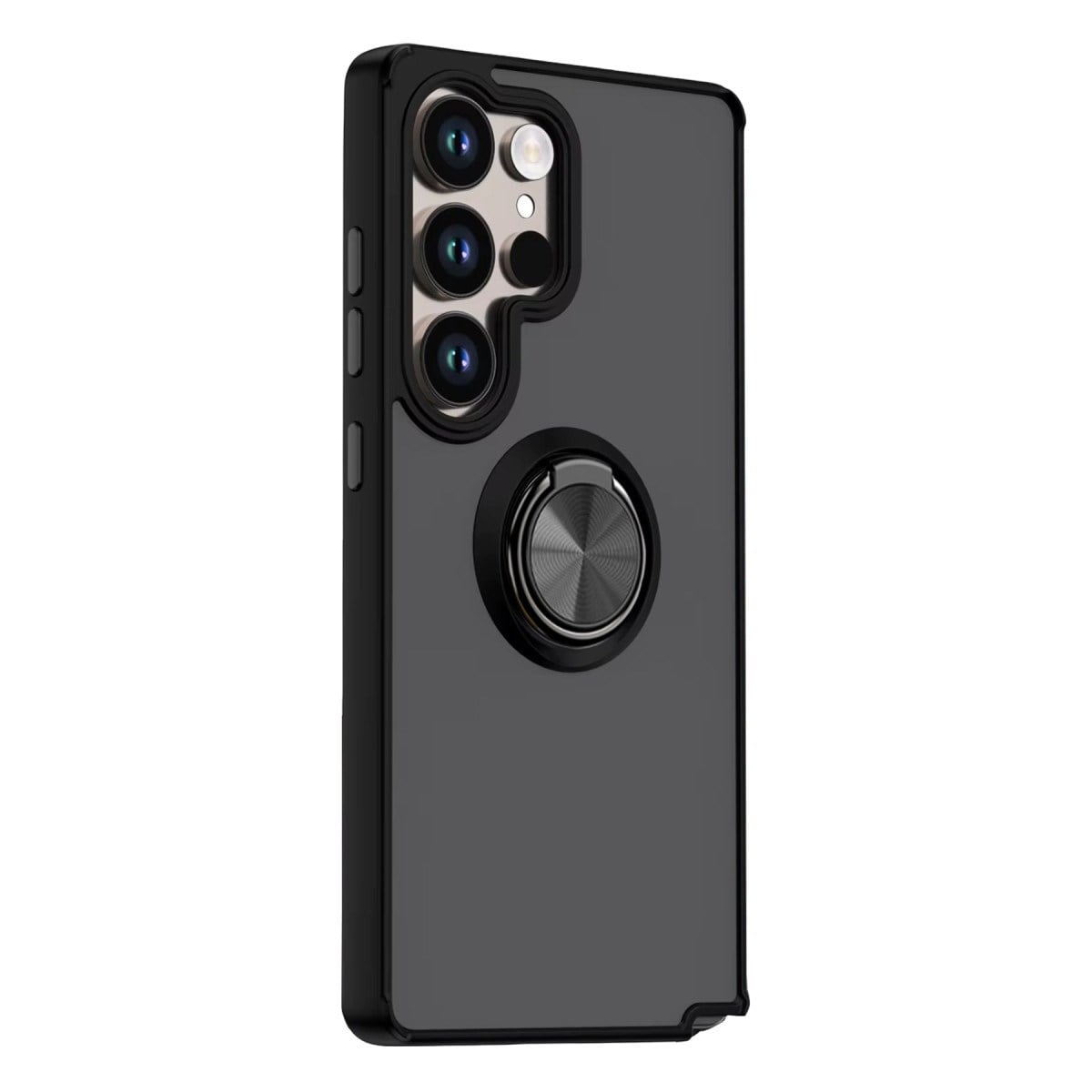 Galaxy S26 Ultra Montreal Yüzüklü Silikon Kapak - Siyah