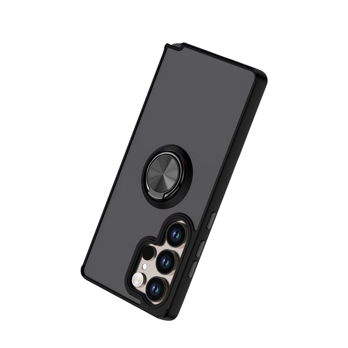 Galaxy S26 Ultra Montreal Yüzüklü Silikon Kapak - Siyah