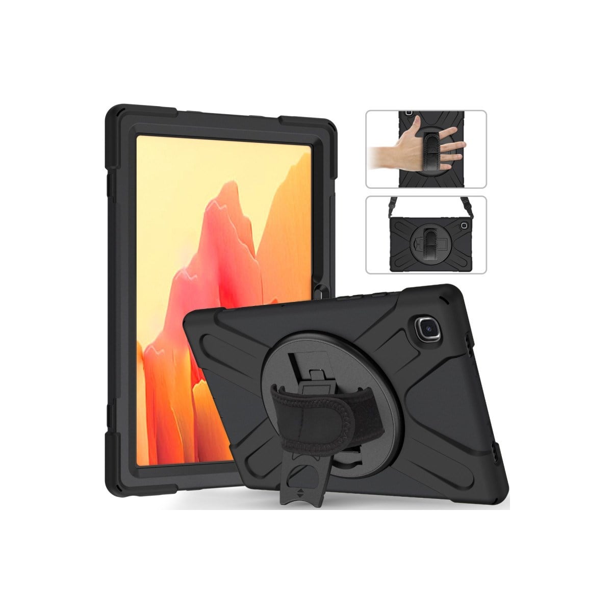 Galaxy T500 Tab A7 10.4 Kılıf Amazing Tablet Kapak - Siyah
