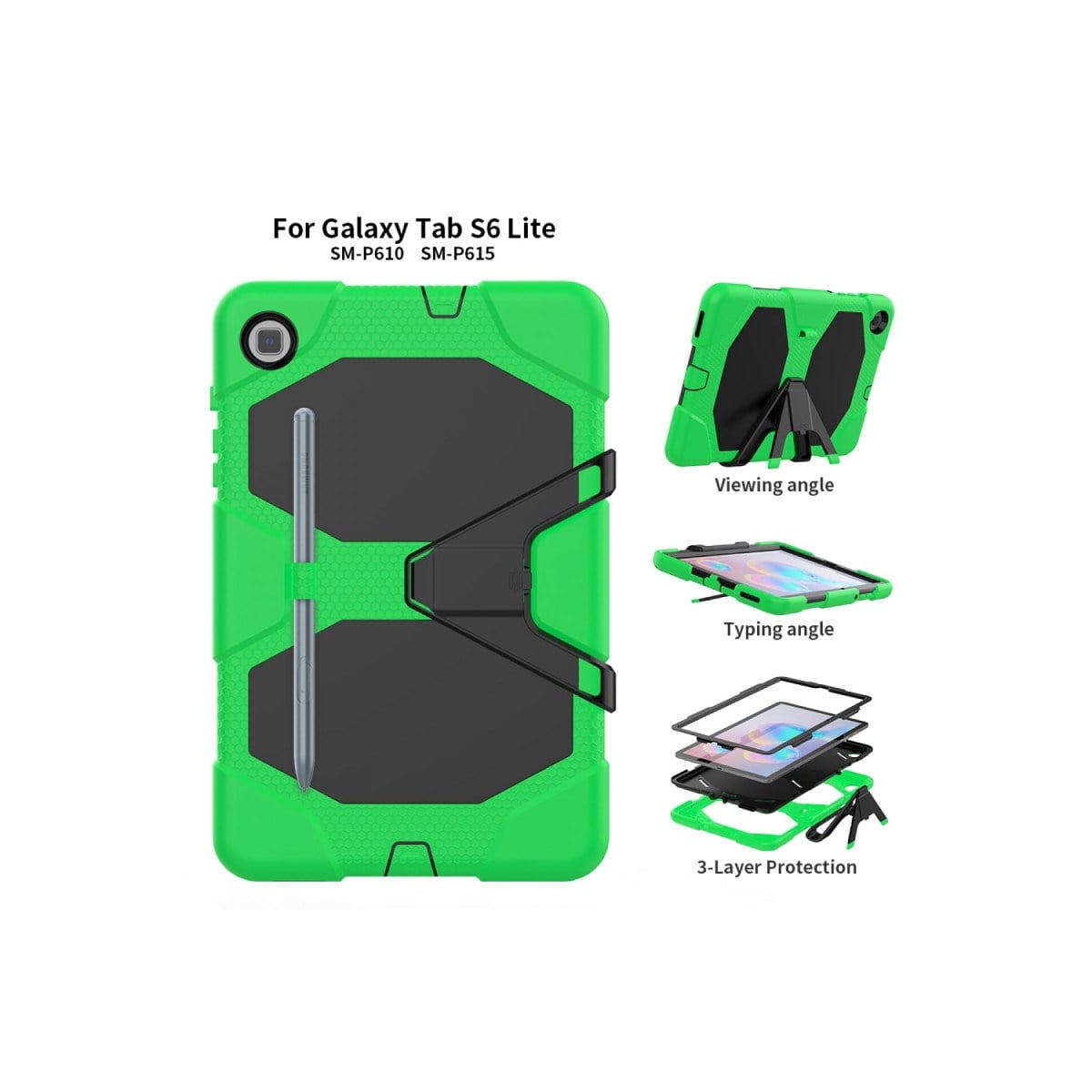 Galaxy T500 Tab A7 10.4 Kılıf Griffin Tablet Kapak - Yeşil