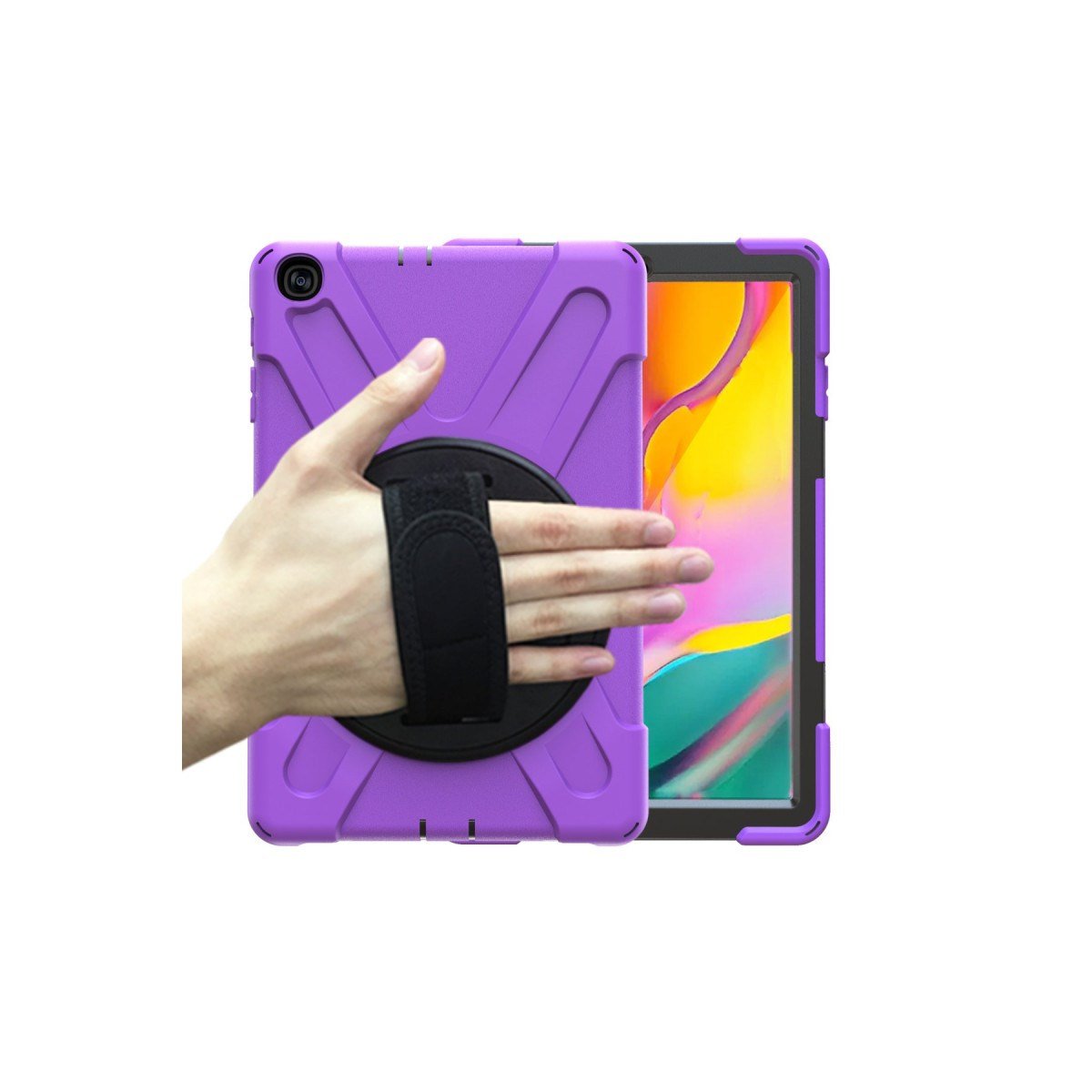 Galaxy T510 Tab A 10.1 Kılıf Amazing Tablet Kapak - Mor