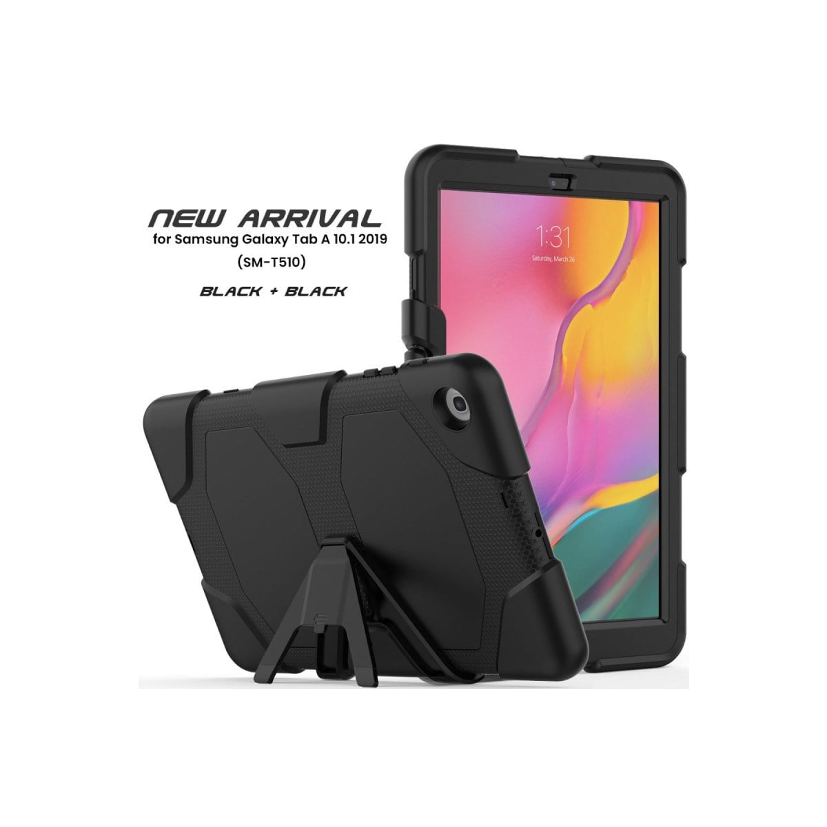 Galaxy T510 Tab A 10.1 Kılıf Griffin Tablet Kapak - Siyah