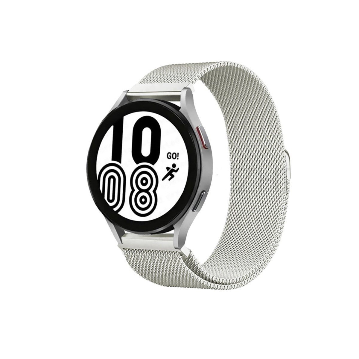 Galaxy Watch 4 Metal Mıknatıslı Kordon - Gümüş