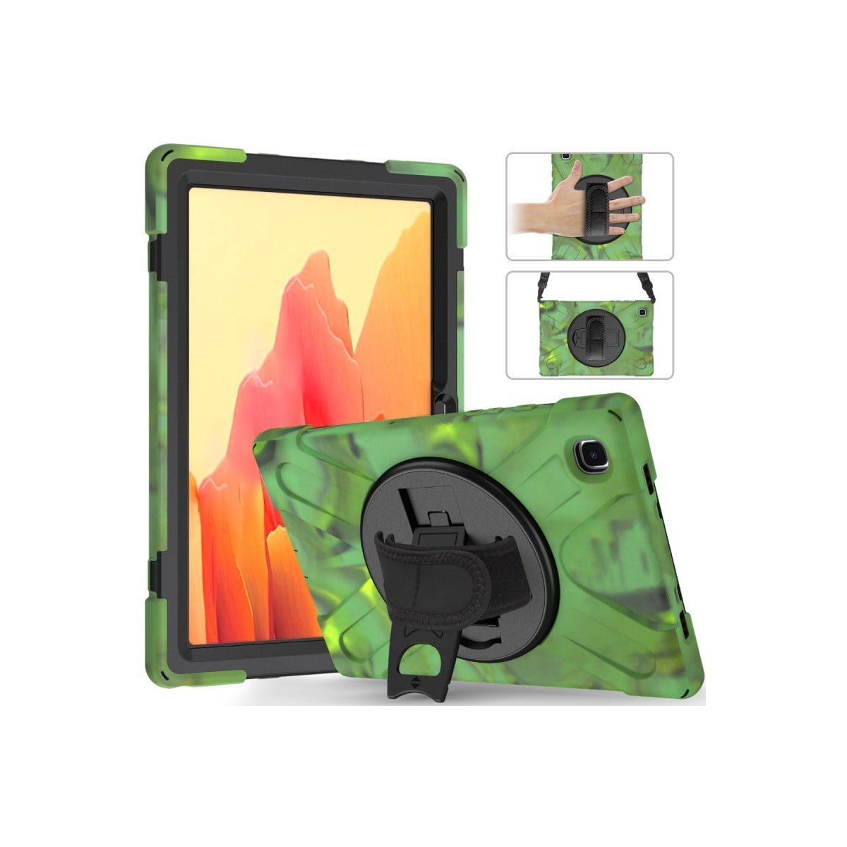Galaxy X200 Tab A8 10.5 Kılıf Amazing Tablet Kapak - Kamuflaj
