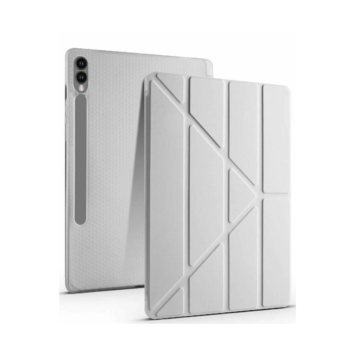 Galaxy X510 Tab S9 FE 11 Kılıf Kalemlikli Mars Tablet Kılıfı - Gri