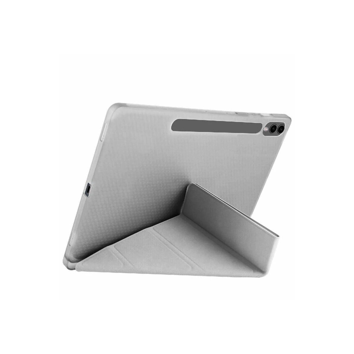 Galaxy X510 Tab S9 FE 11 Kılıf Kalemlikli Mars Tablet Kılıfı - Koyu Gri