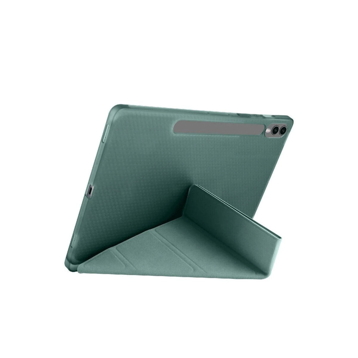 Galaxy X510 Tab S9 FE 11 Kılıf Kalemlikli Mars Tablet Kılıfı - Koyu Yeşil
