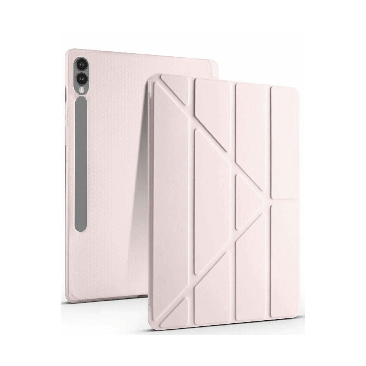 Galaxy X510 Tab S9 FE 11 Kılıf Kalemlikli Mars Tablet Kılıfı - Rose Gold