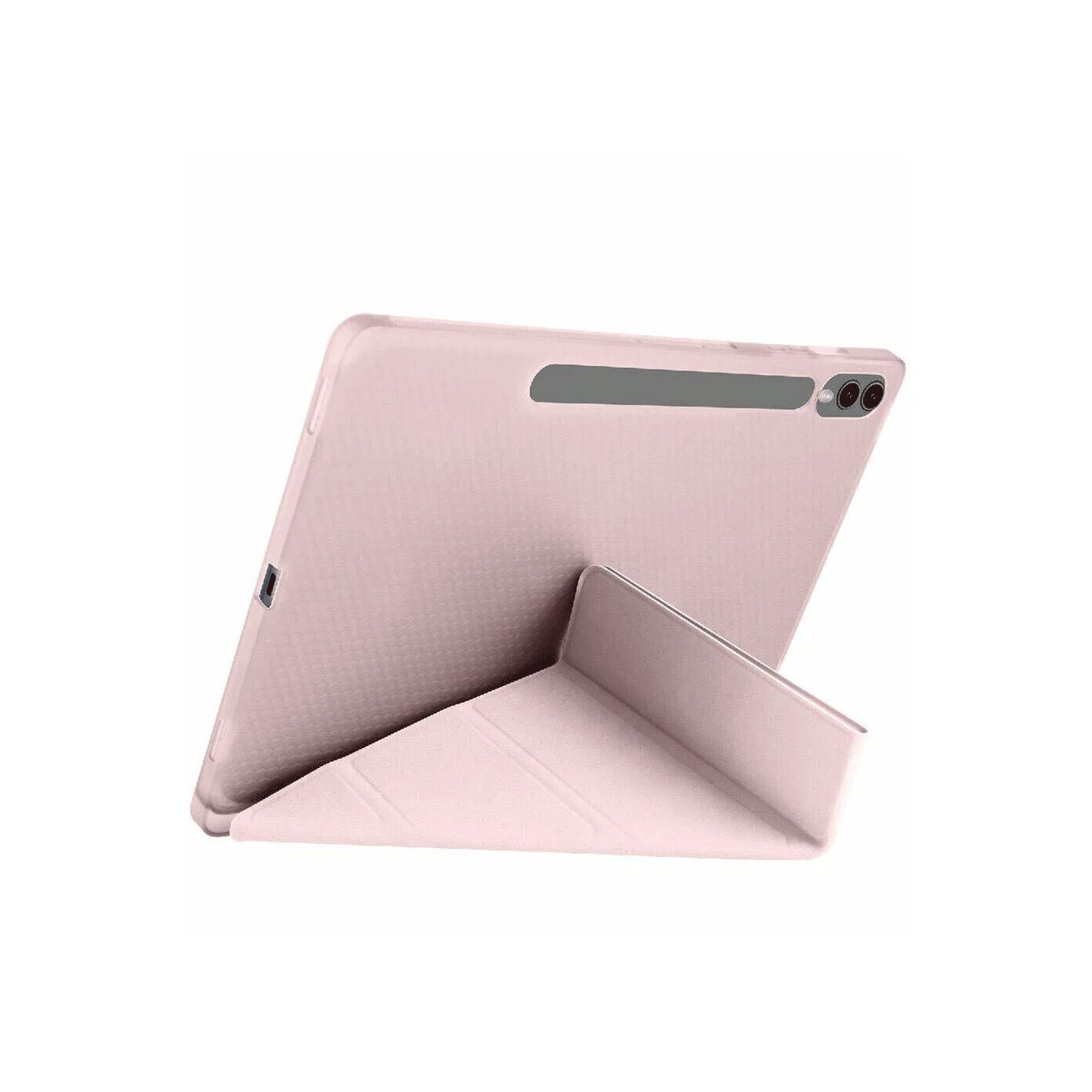 Galaxy X510 Tab S9 FE 11 Kılıf Kalemlikli Mars Tablet Kılıfı - Rose Gold