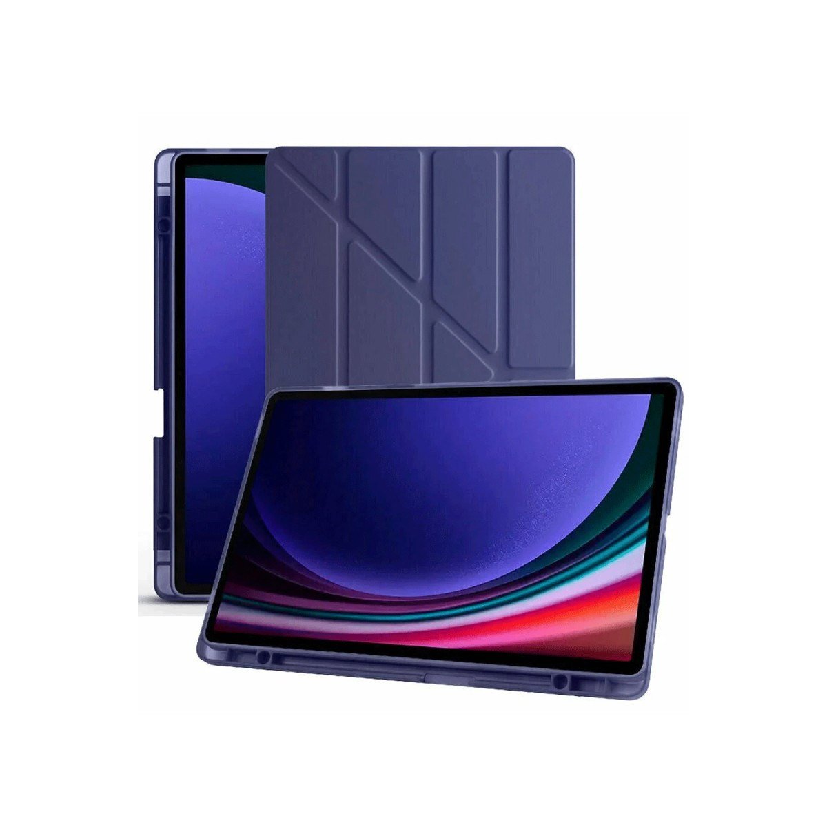 Galaxy X510 Tab S9 FE 11 Kılıf Kalemlikli Mars Tablet Kılıfı - Lacivert