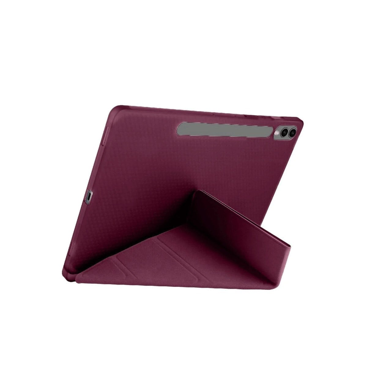 Galaxy X610 Tab S9 FE Plus 12.4 Kılıf Kalemlikli Mars Tablet Kılıfı - Mürdüm