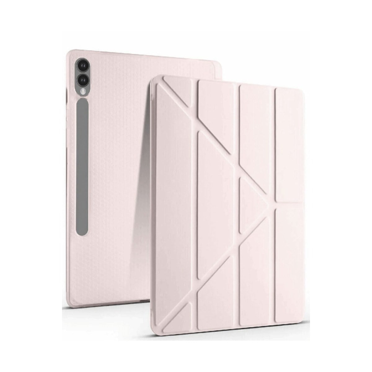 Galaxy X610 Tab S9 FE Plus 12.4 Kılıf Kalemlikli Mars Tablet Kılıfı - Rose Gold