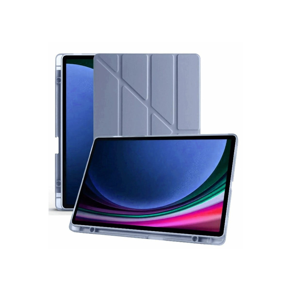 Galaxy X610 Tab S9 FE Plus 12.4 Kılıf Kalemlikli Mars Tablet Kılıfı - Lavender