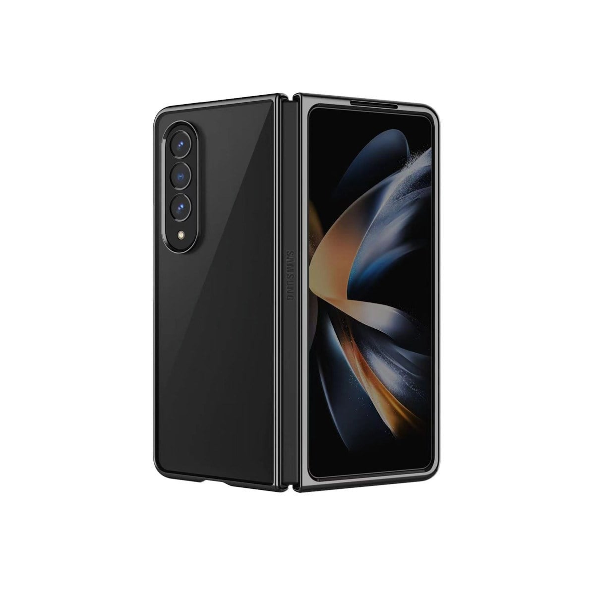 Galaxy Z Fold 4 Kılıf Fold Element Kapak - Siyah