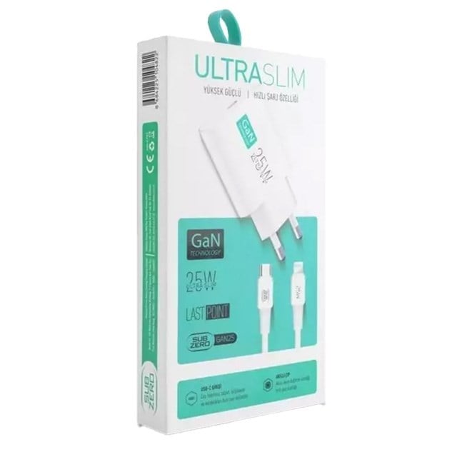 GAN 25 ULTRA SLIM IPHONE SARJ