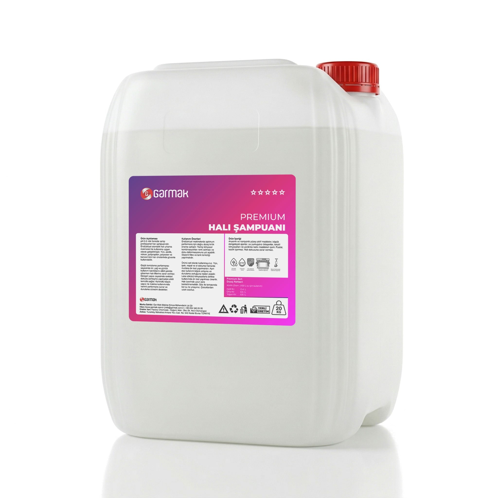 GARMAK PREMİUM HALI ŞAMPUANI 20 LT